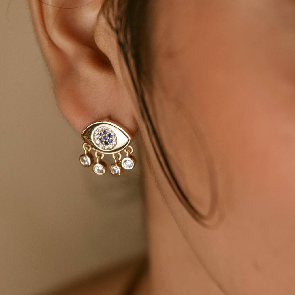 Evil Eye Drop Earrings : E209