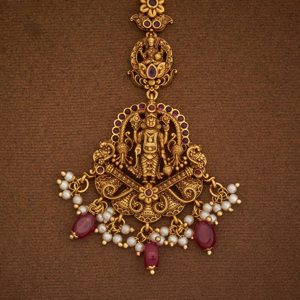 Kushal'S Fashion Jewellery Plated Ethnic Antique Maang Tikka-185150 : 442003