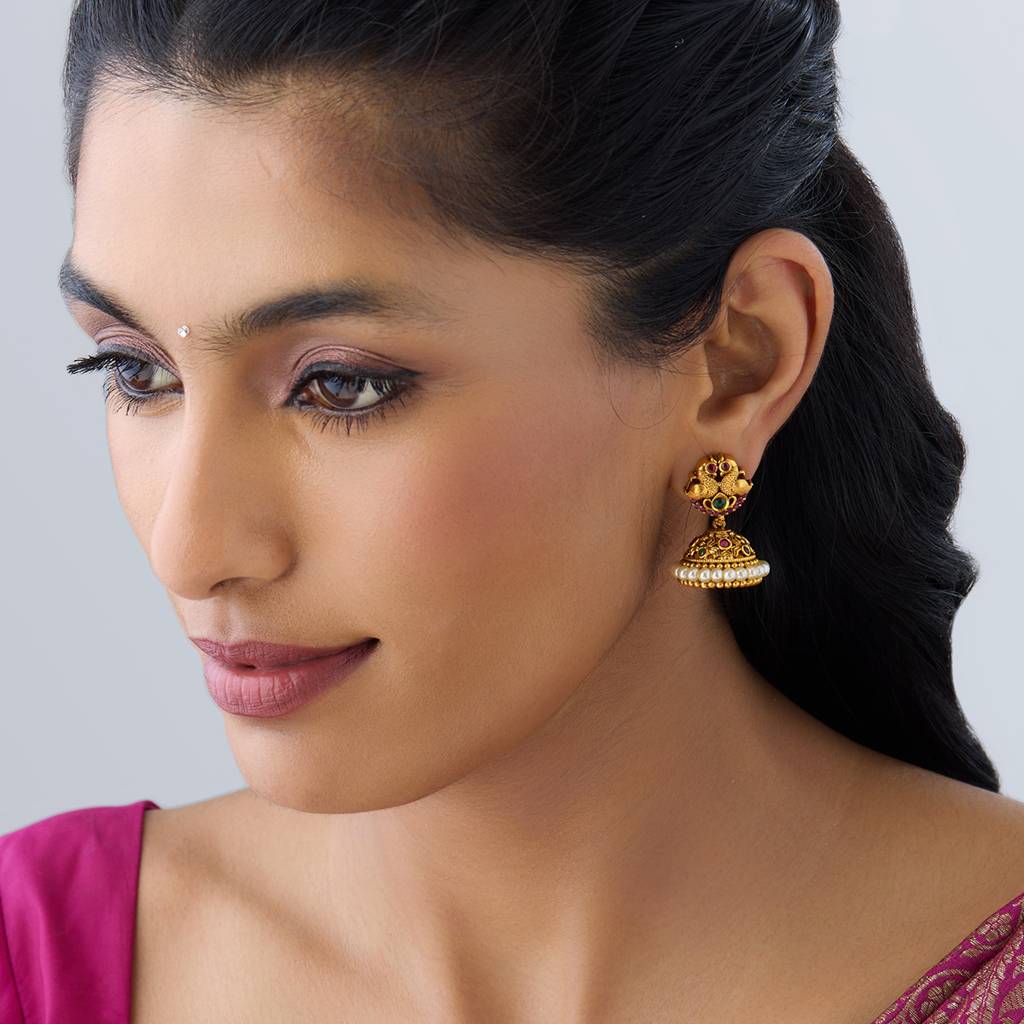 Kushal'S Fashion Jewellery Antique Earring -160549 : 389061