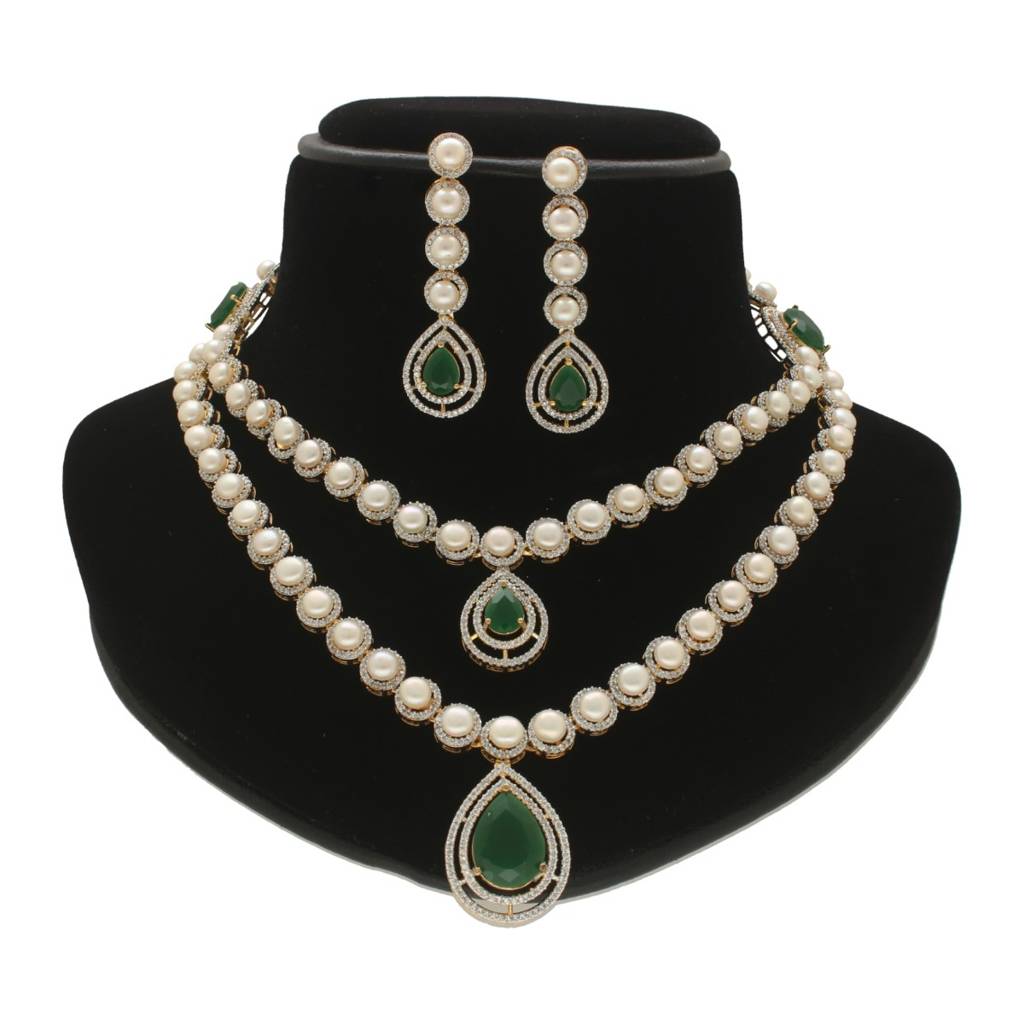 Queenmare Elegance Pearl Necklace Set : JPJUN-25-010