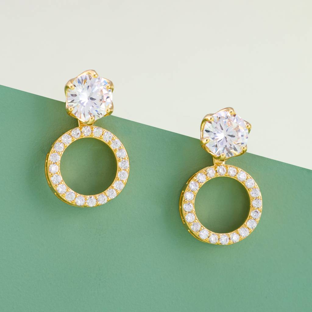 Kushal'S Fashion Jewellery   Plated Party Trendy Zircon Drops-187404 : 446459