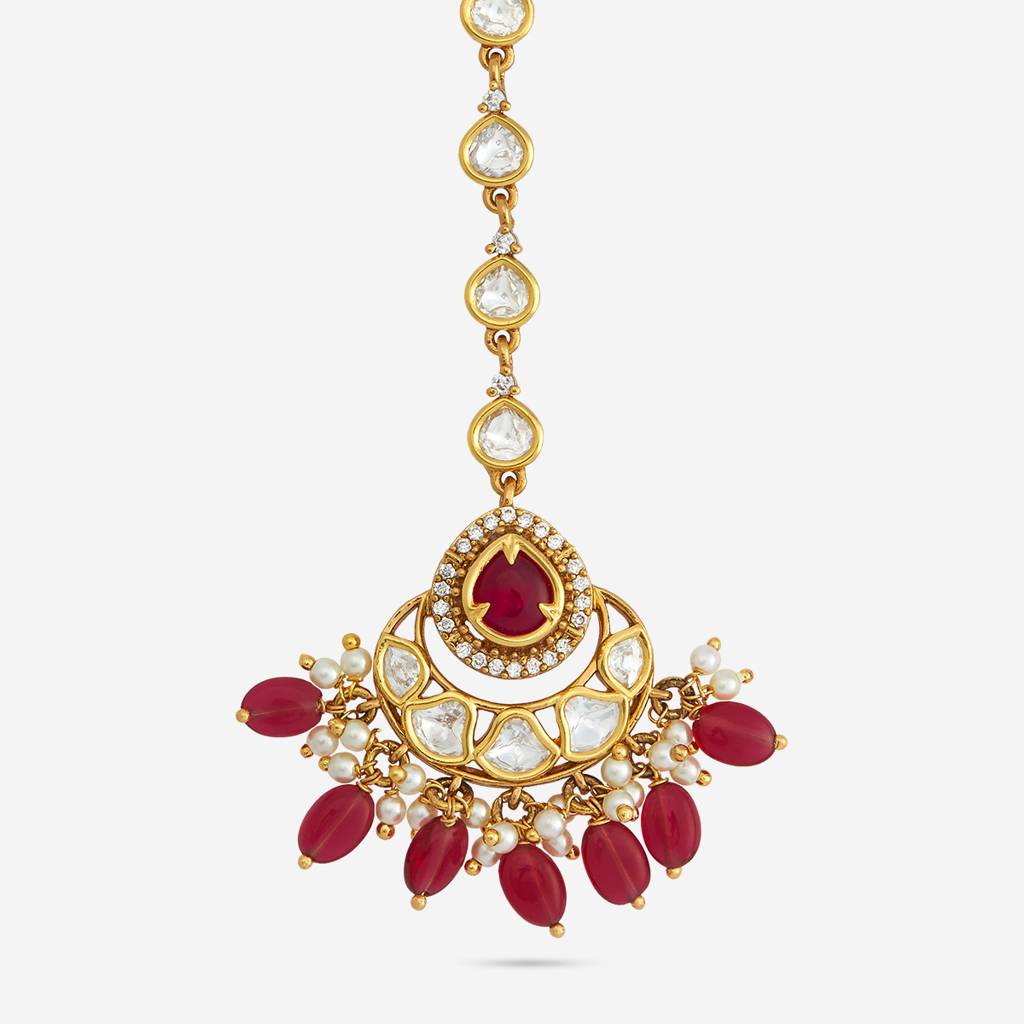 Ethnic Kundan Maang Tikka-185458 : 442496