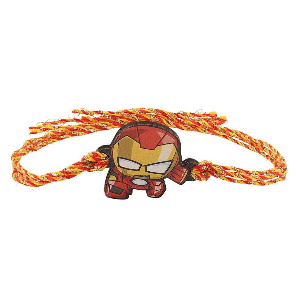 Marvel Avengers Ironman & Spiderman Kids Rakhi Combo : 8905124561449