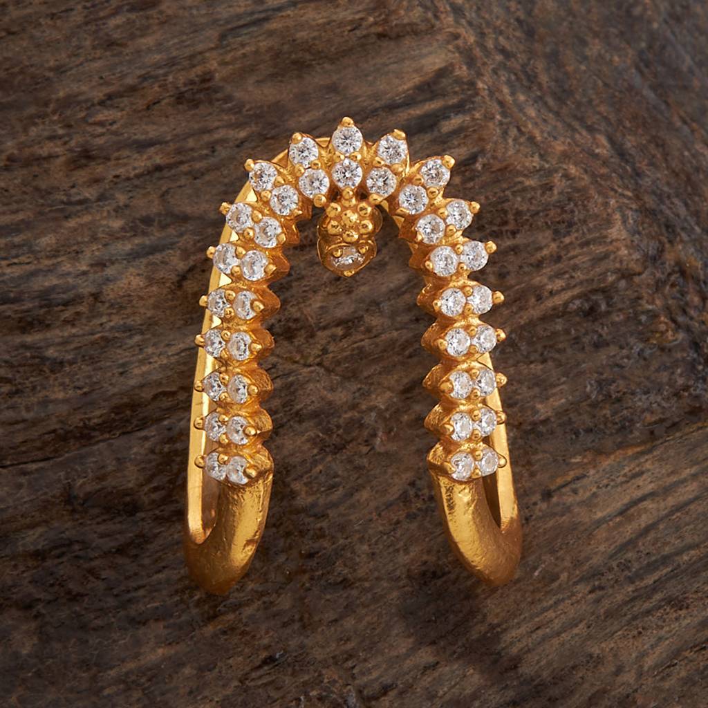 Kushal'S Fashion Jewellery White Gold-Plated 92.5 Sterling Silver Temple Finger Ring -162223 : 395829