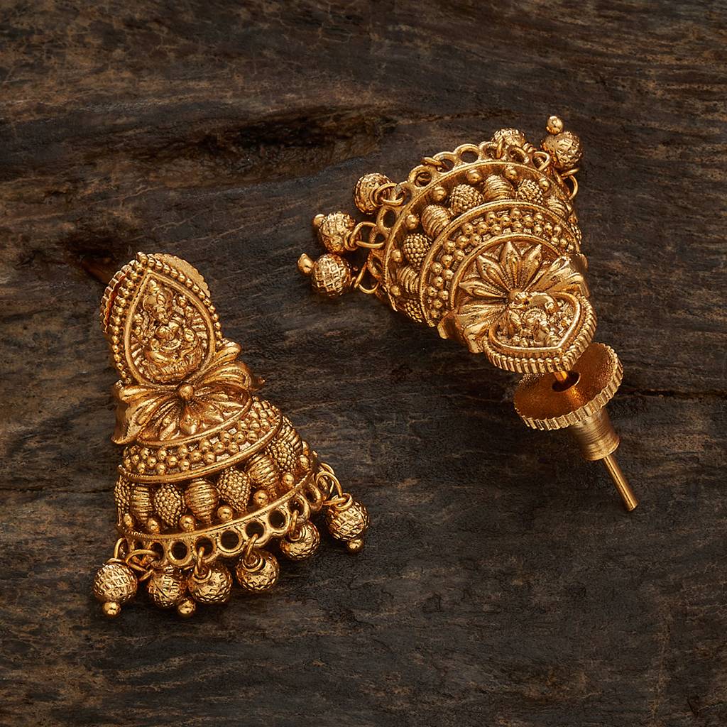 Kushal'S Fashion Jewellery Gold-Plated Casual Wear Antique Earring-172285 : 411893