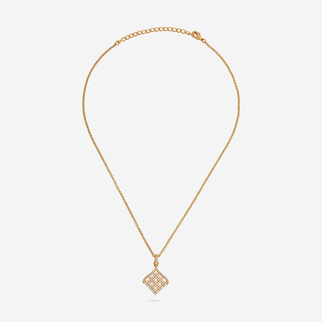 Kushal'S Fashion Jewellery  -Plated Party Trendy Zircon Necklace And Earring Set  -186574 : 444880