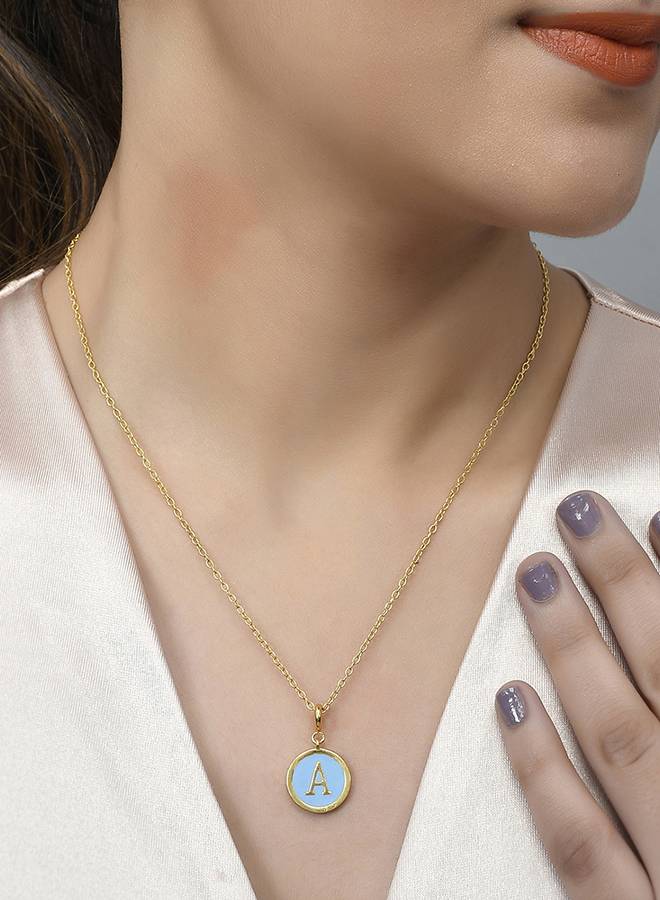 Valentine'S Day Collection Alphabet Blue Enamel Charm : 8905124491456