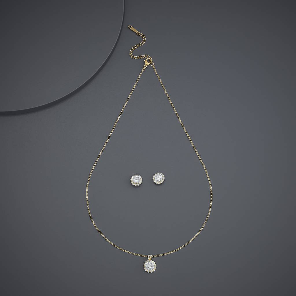 Kushal'S Fashion Jewellery  Party Trendy Pendant Necklace Set-186041 : 443686