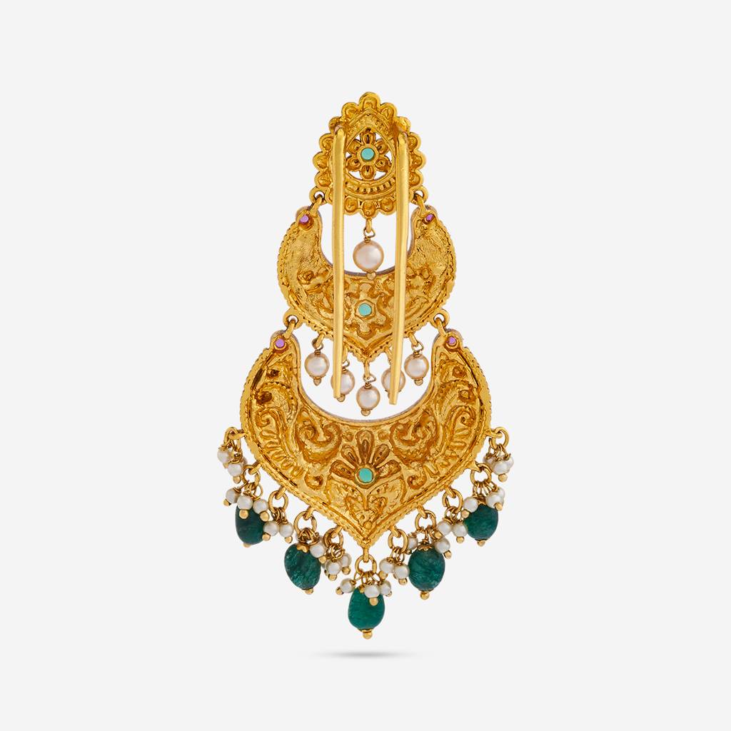 Plated Ethnic Antique Hair Brooch  -185165 : 442023