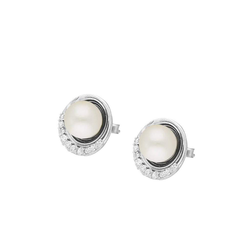 925 Silver Gaurika Stud Earrings : JPMAY-22-121