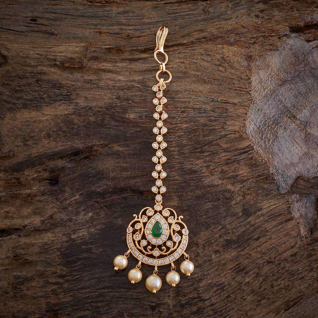 Kushal'S Fashion Jewellery Gold-Plated Party Zircon Tikka -175787 : 421412