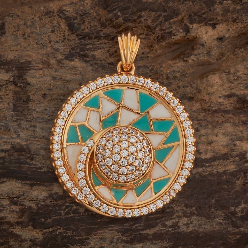 Kushal'S Fashion Jewellery Plated Party Zircon Pendant Set -182631 : 447813