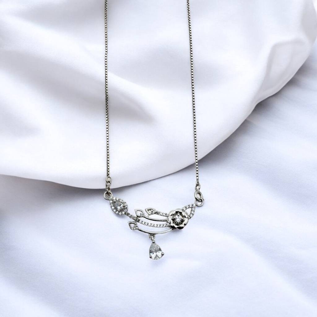 Silver Mangalsutra Royale Pendant With Chain : SS011