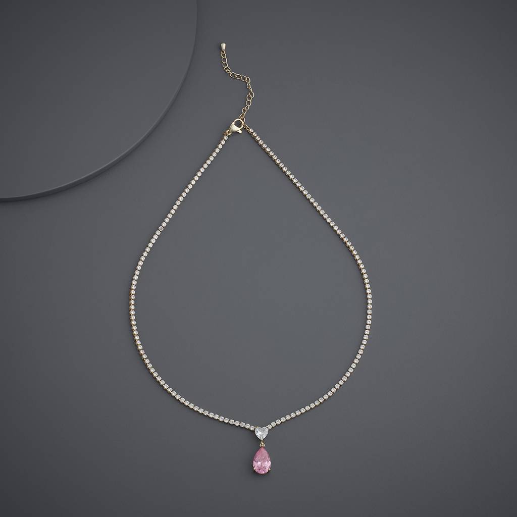 Kushal'S Fashion Jewellery -Plated Party Trendy Zircon Necklace -167080 : 441662
