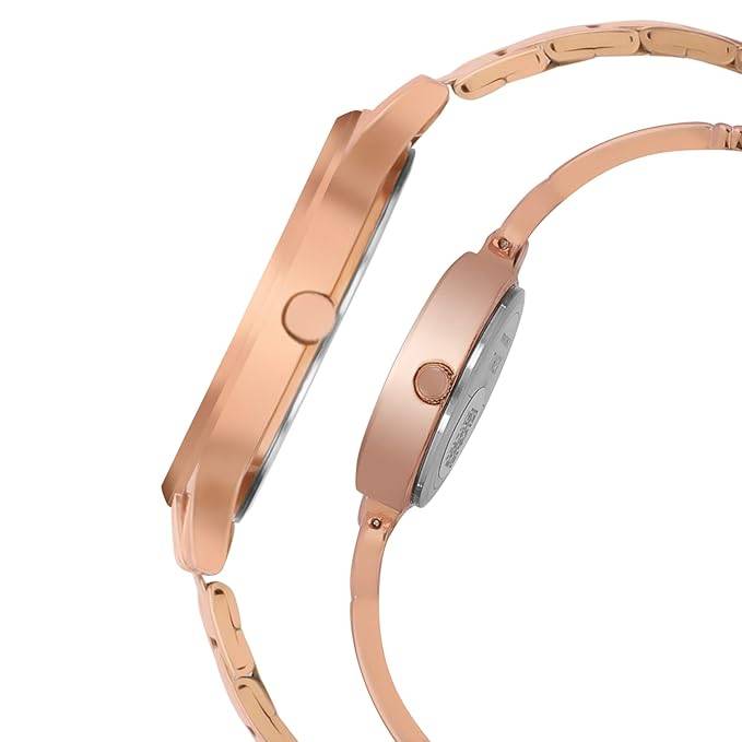 Timex Trendline Round 39Mm Analog Pair Watch - Tw00Pr264 : TW00PR263