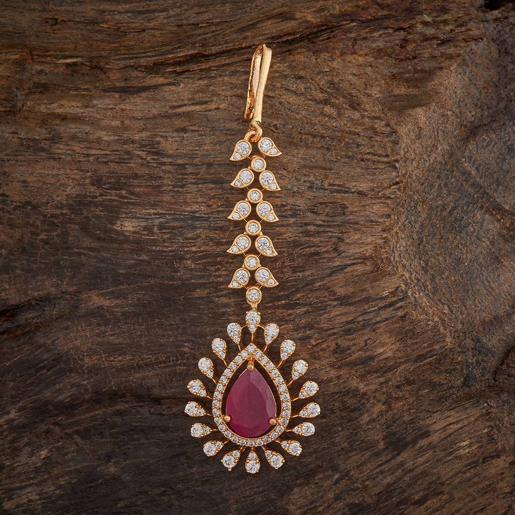 Kushal'S Fashion Jewellery Plated Party Zircon Maang Tikka-175791 : 421420