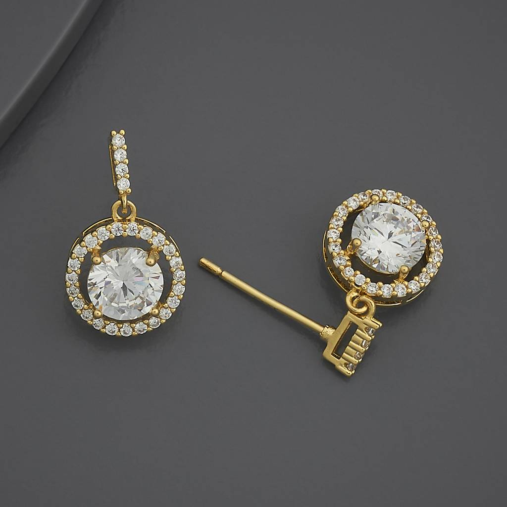Kushal'S Fashion Jewellery Party Zircon Drop Earrings-186269 : 444232
