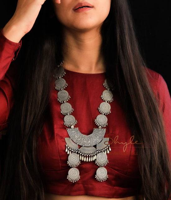 Tattva Intricate Handcrafted Timeless Classic Necklace : SE603-1-1-1-1-1-1-3-1-2-1-1-1-1