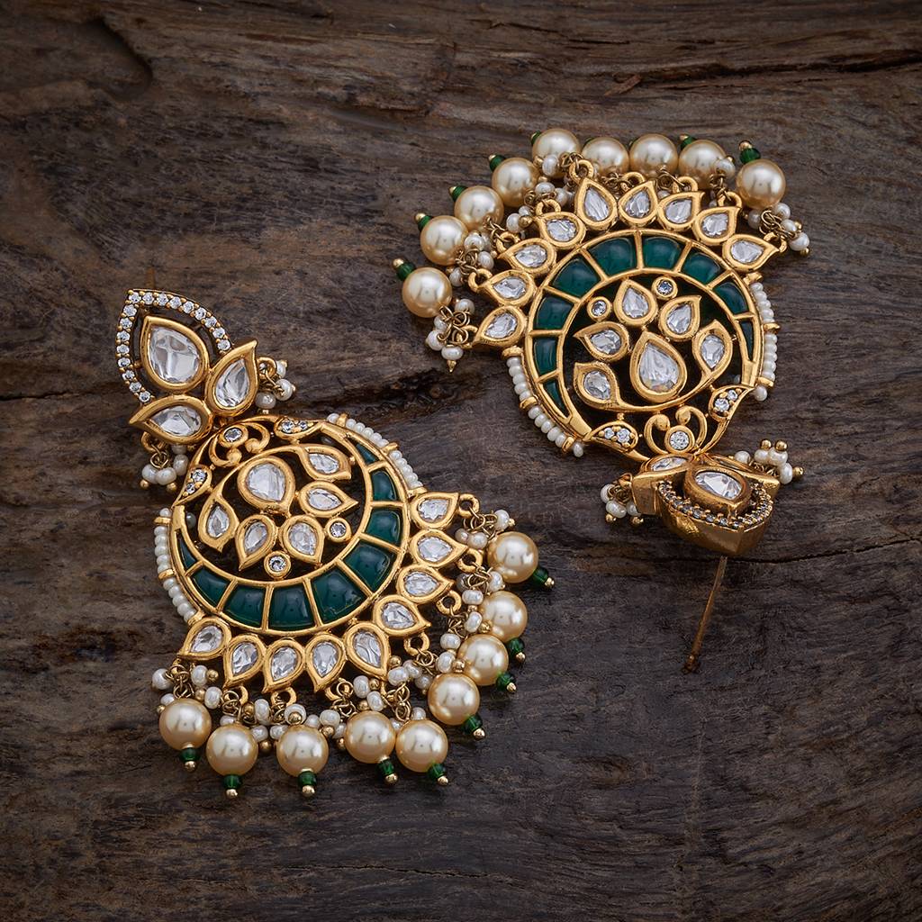 Kushal'S Fashion Jewellery Kundan Earring -164027 : 410052