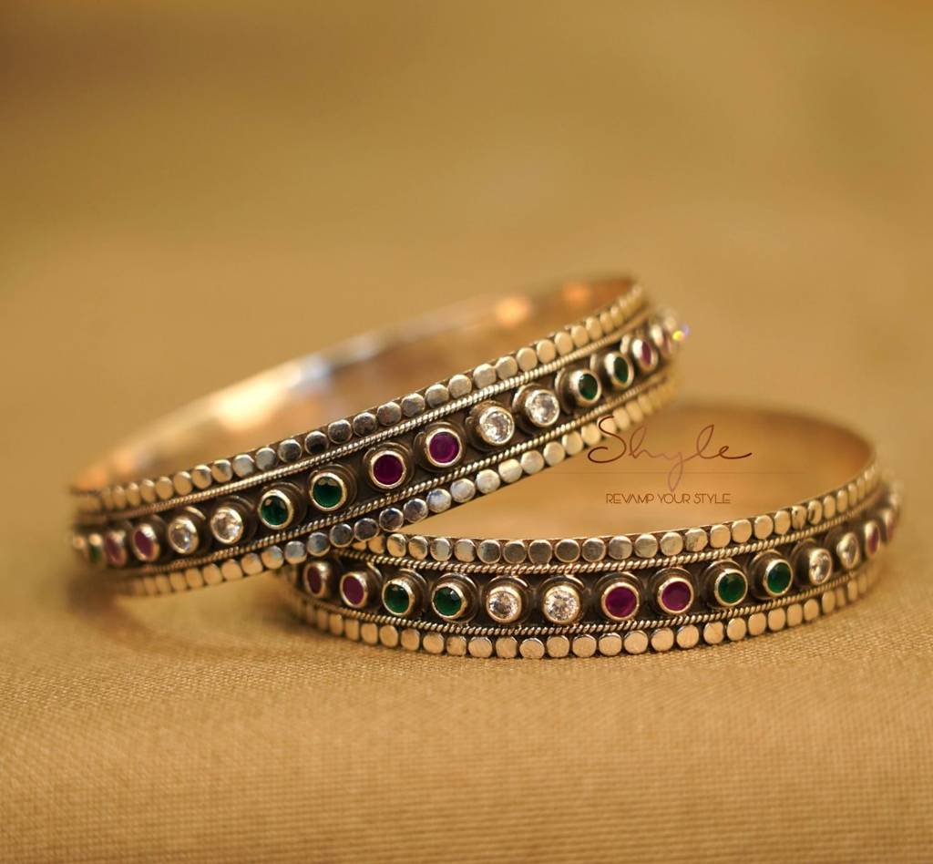 Tattva Jadau Multicolor Stone Versatile Bangle : SK10094-2-12