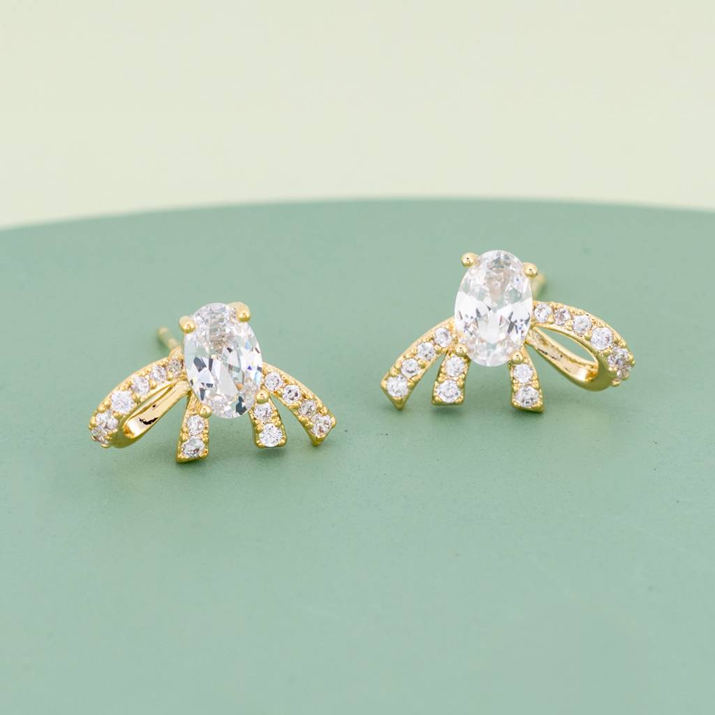 Kushal'S Fashion Jewellery Plated Party Trendy Zircon Studs-187494 : 446688