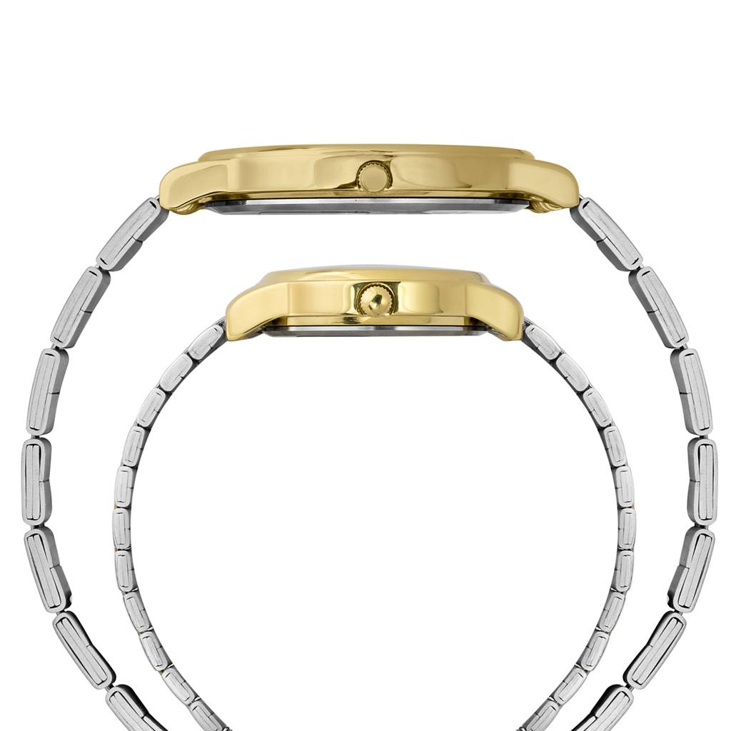 Timex Trendline Round 42Mm Analog Pair Watch - Tw00Pr331 : TW00PR333