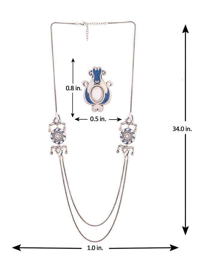 Indigo Affair Layered Necklace Set : 8905124024913