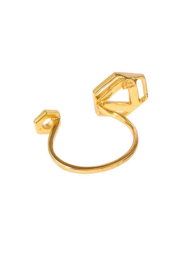 Benzene Hexagon Enamelled Open Ring : 8905124456516