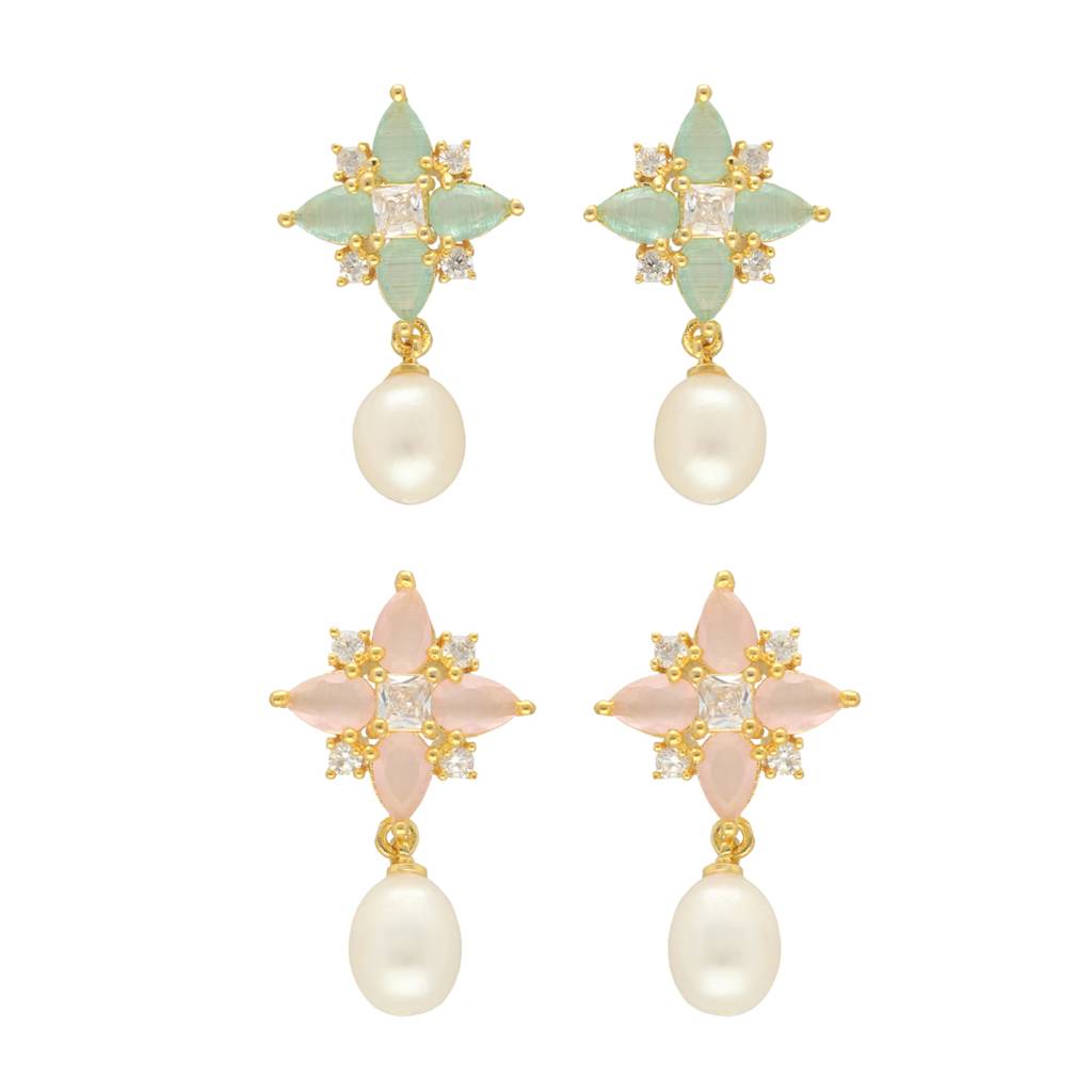 Sparkle Drop Earrings Combo : JPER-23-902