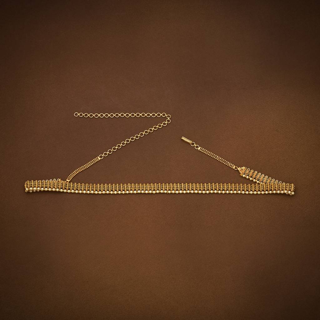 Kushal'S Fashion Jewellery Pearl Gold-Plated Ethnic Antique Waist Belt-186599 : 444949