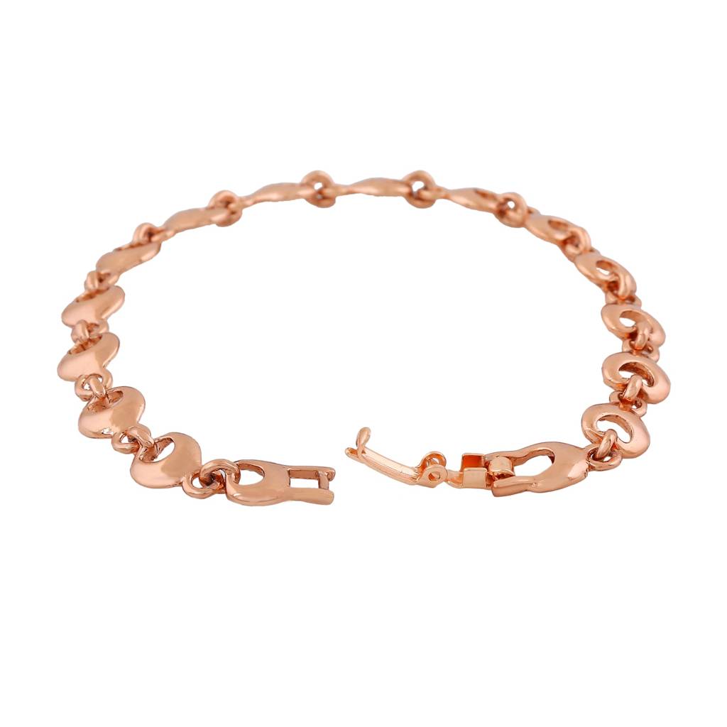 Estele Rosegold Plated Elegant Designer Bracelet For Girls And Women : 216-RGBR