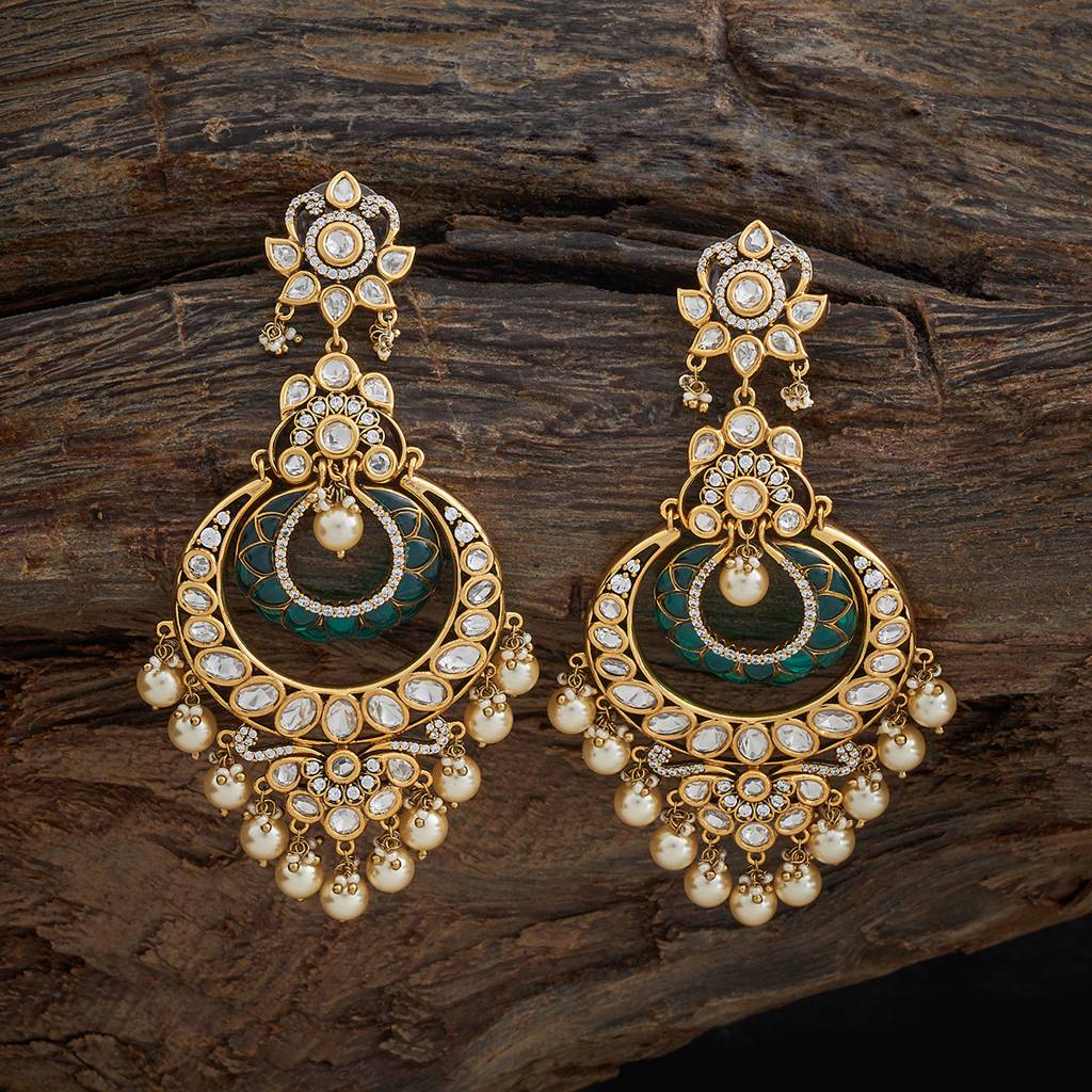 Ethnic Kundan Drops-178318 : 426883