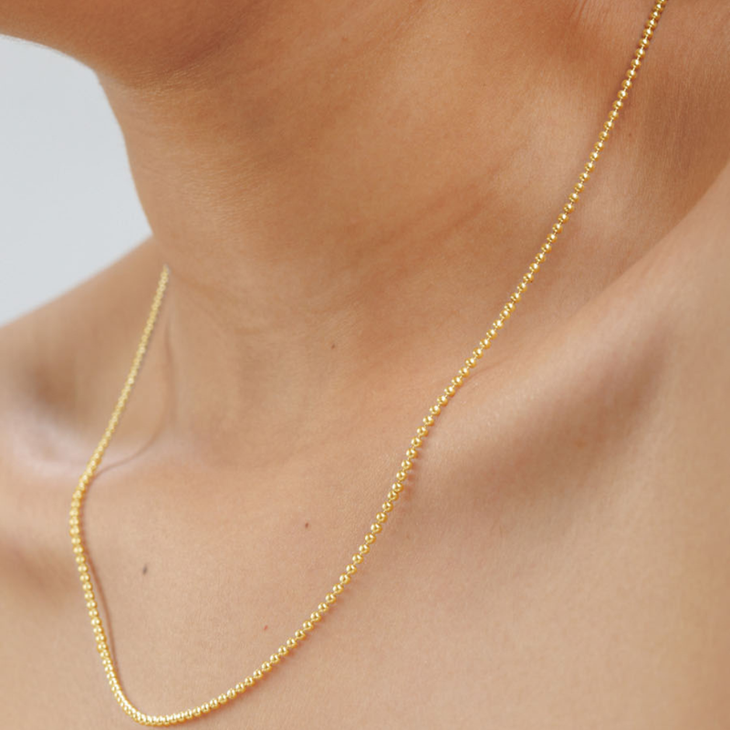 Trisu 925 Sterling Silver Gold-Plated Resilience Chain : TSCH-RES-18-18G-8001