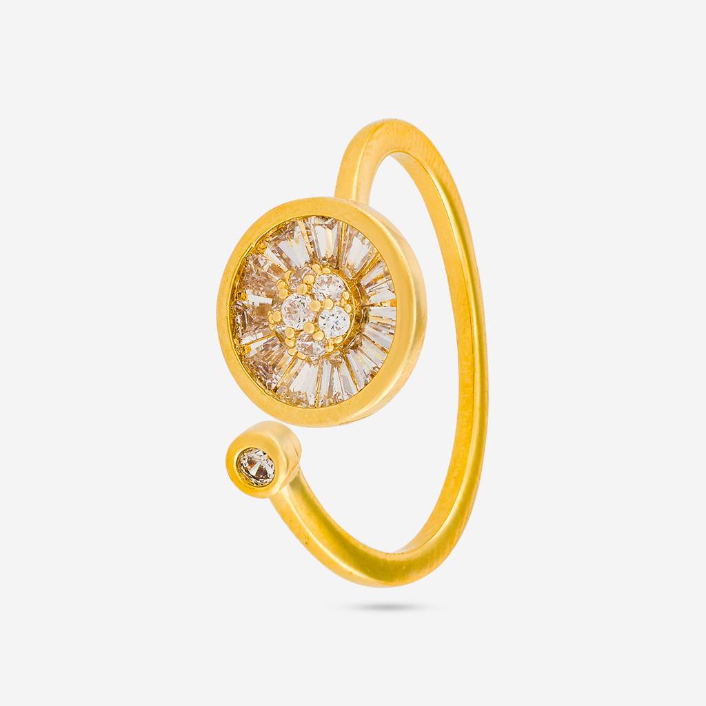 Kushal'S Fashion Jewellery -Plated Party Trendy Zircon Finger Ring -192459 : 455151