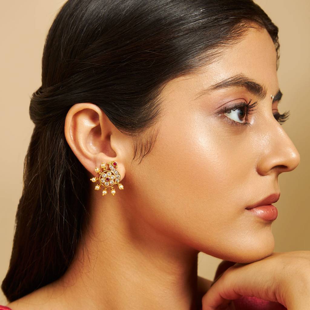 Kushal'S Fashion Jewellery Antique Earring -170383 : 410241