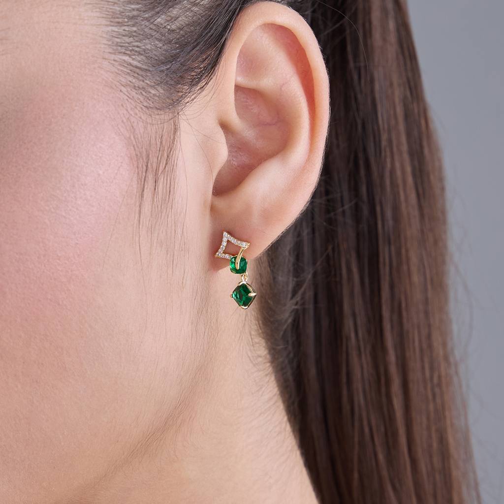 Kushal'S Fashion Jewellery Party Zircon Drop Earrings-185963 : 443496