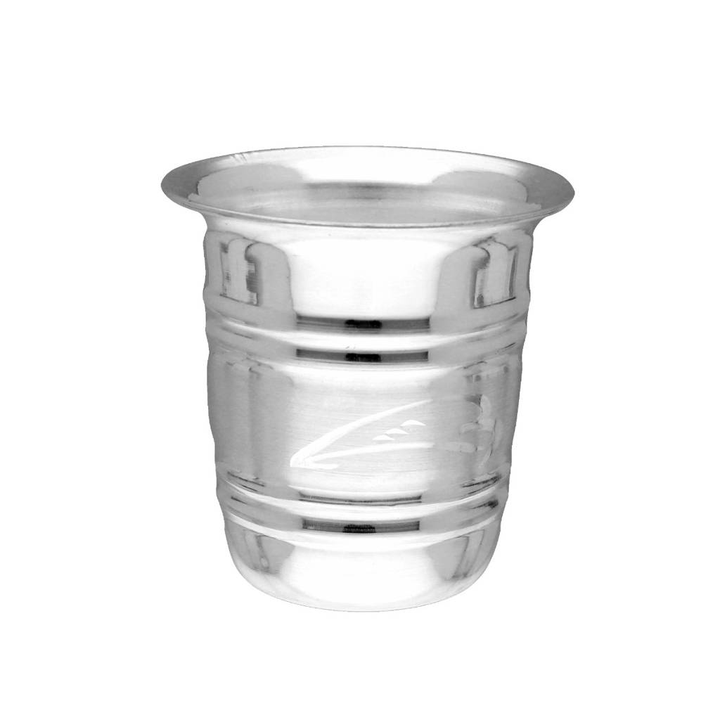80% Purity-14 Grams Silver Glass Tumbler : JPAUG-25-110