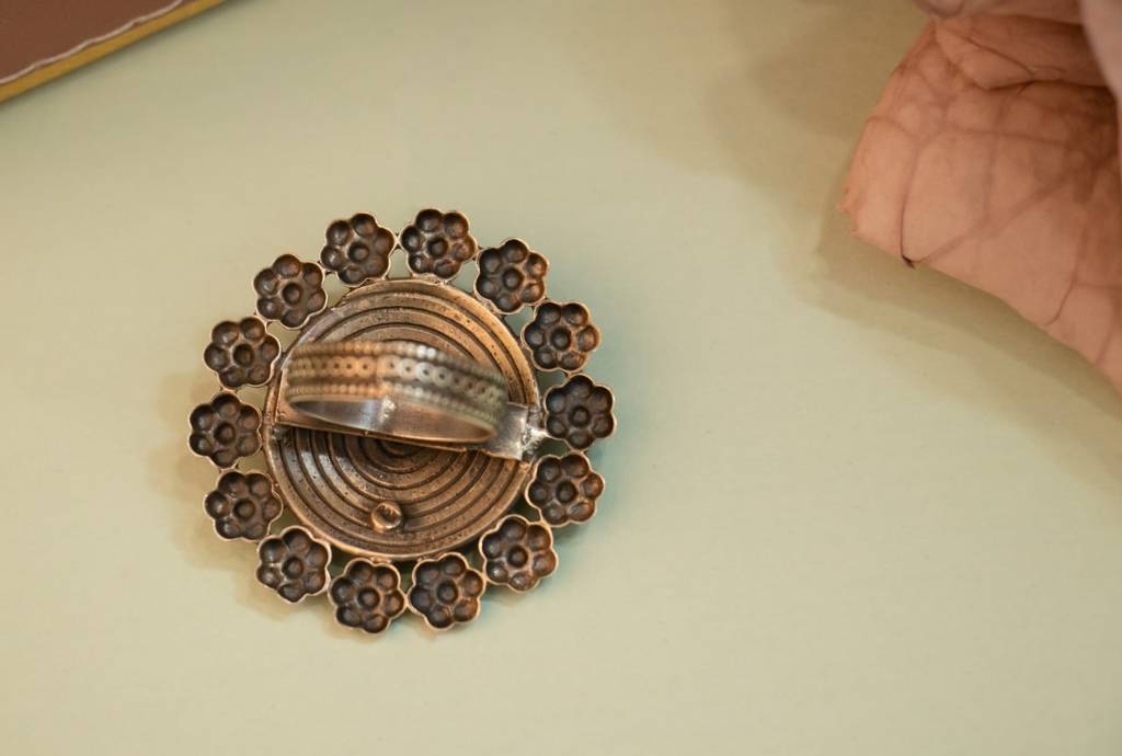 Mizoya Flower Border Concentric Classic Ring : SR197-1-1