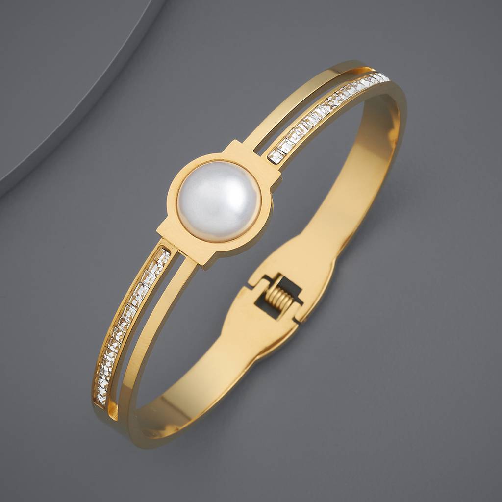 Kushal'S Fashion Jewellery Pearl  Party Trendy Kada-184761 : 441098
