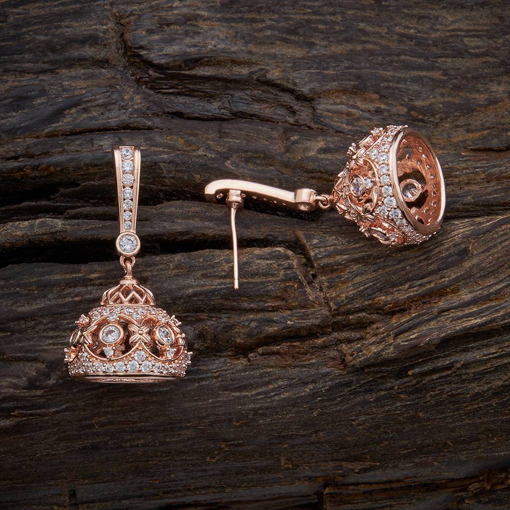 Kushal'S Fashion Jewellery Plated Party Trendy Zircon Jhumkas-156610 : 391407