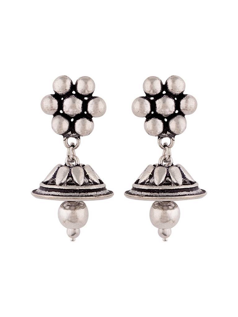 Work Essentials Floral Jhumka Earrings : 8907617869070