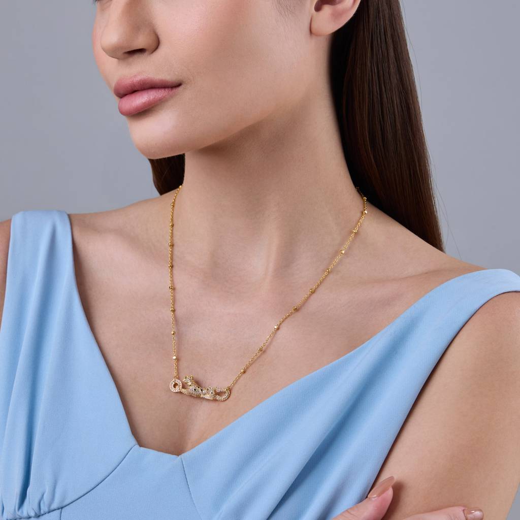 Kushal'S Fashion Jewellery White Gold-Plated Party Trendy Zircon Necklace-186780 : 445300