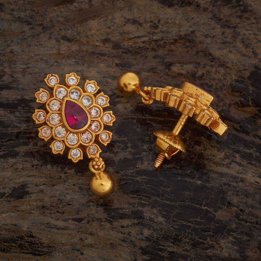 Ethnic Pure Silver Temple Studs-161581 : 431393