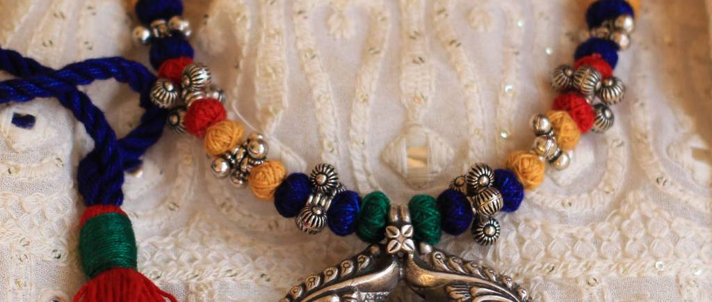 Dulari Peacock Carved Necklace : SE603-1-1-1