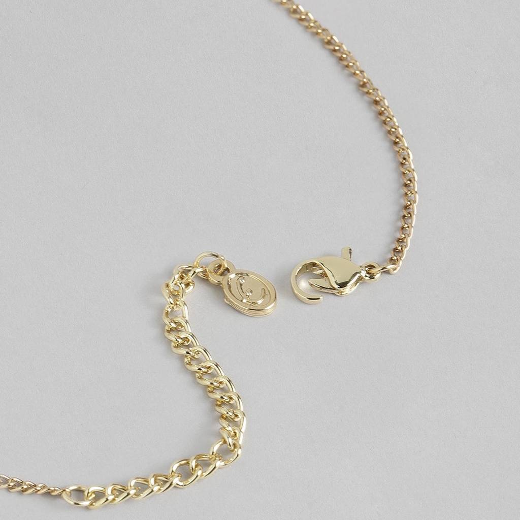 Estele Gold Plated Bedazzled Lucky Evil Eye Charm Pendant For Women. : 884-IGPENDANT