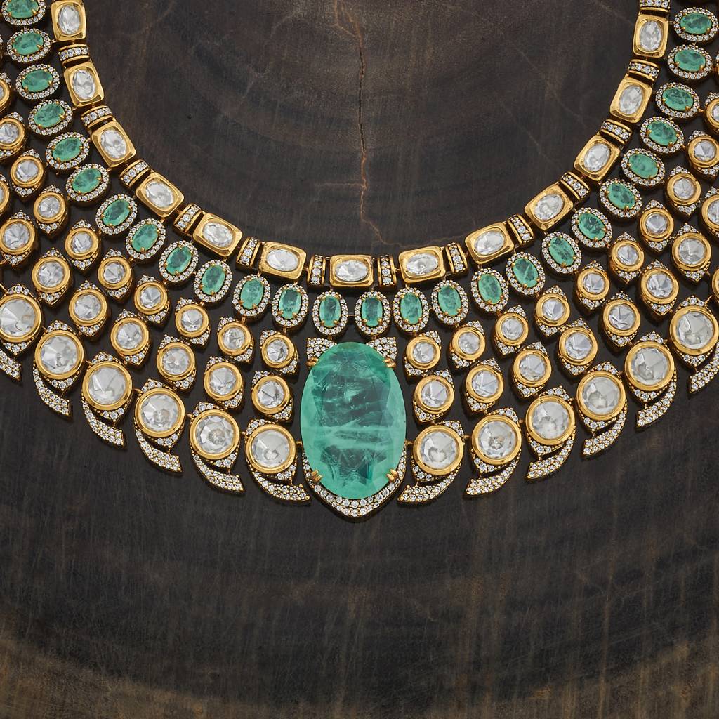 Ethnic Kundan Necklace Set-180283 : 430882