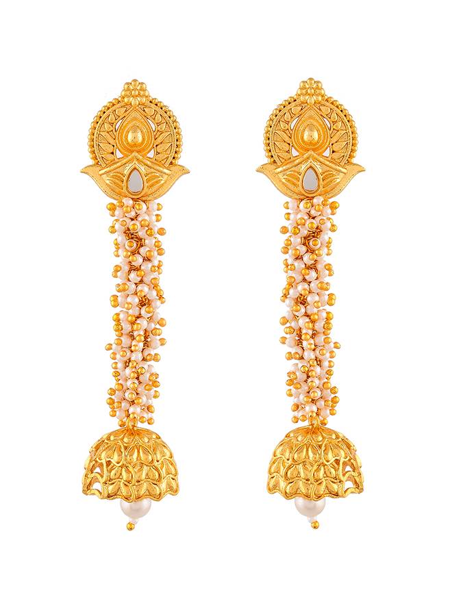 Aradhana Teeya Long Drop Earring : 8905124510669
