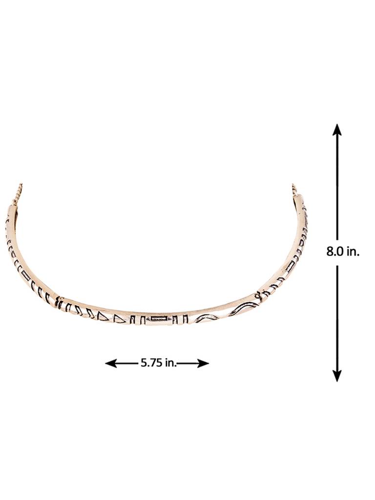Aztec Bar Tribal Inspired Choker Necklace : 8905124032130