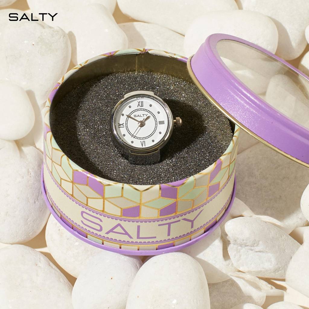 Girl Boss Salty Watch Ring - Silver : RS12400