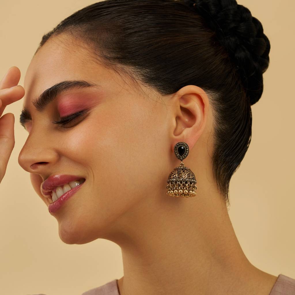 Party Zircon Trendy Jhumkas-178820 : 428066